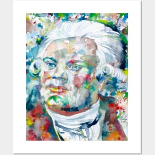 GEORGES DANTON watercolor portrait Posters and Art